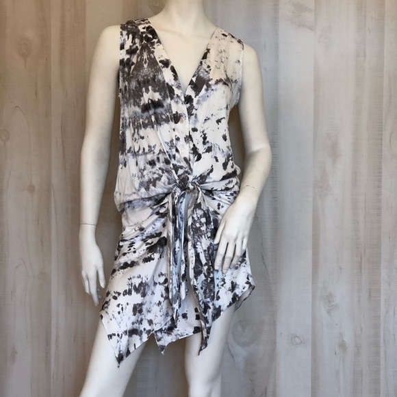 Karlie | Sleeveless Tie Dye Knot Dress | S - Picture 1 of 4